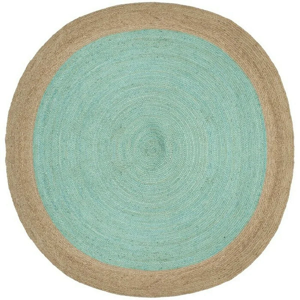 Turquoise Jute Rug-ToShay.org