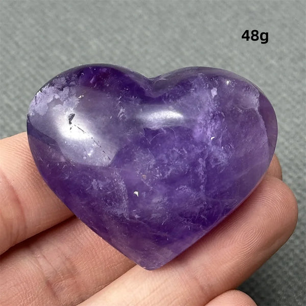Purple Amethyst Heart-ToShay.org