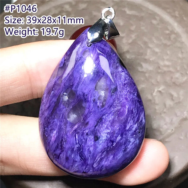 Purple Charoite Pendant-ToShay.org