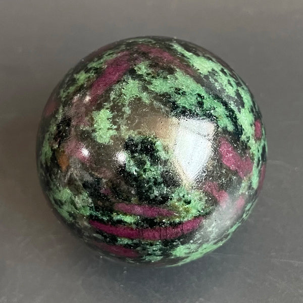 Green Ruby Zoisite Ball-ToShay.org