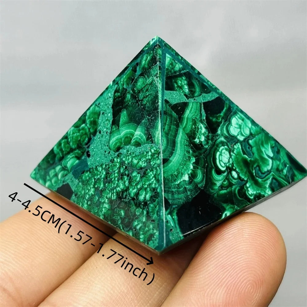 Green Malachite Pyramid-ToShay.org