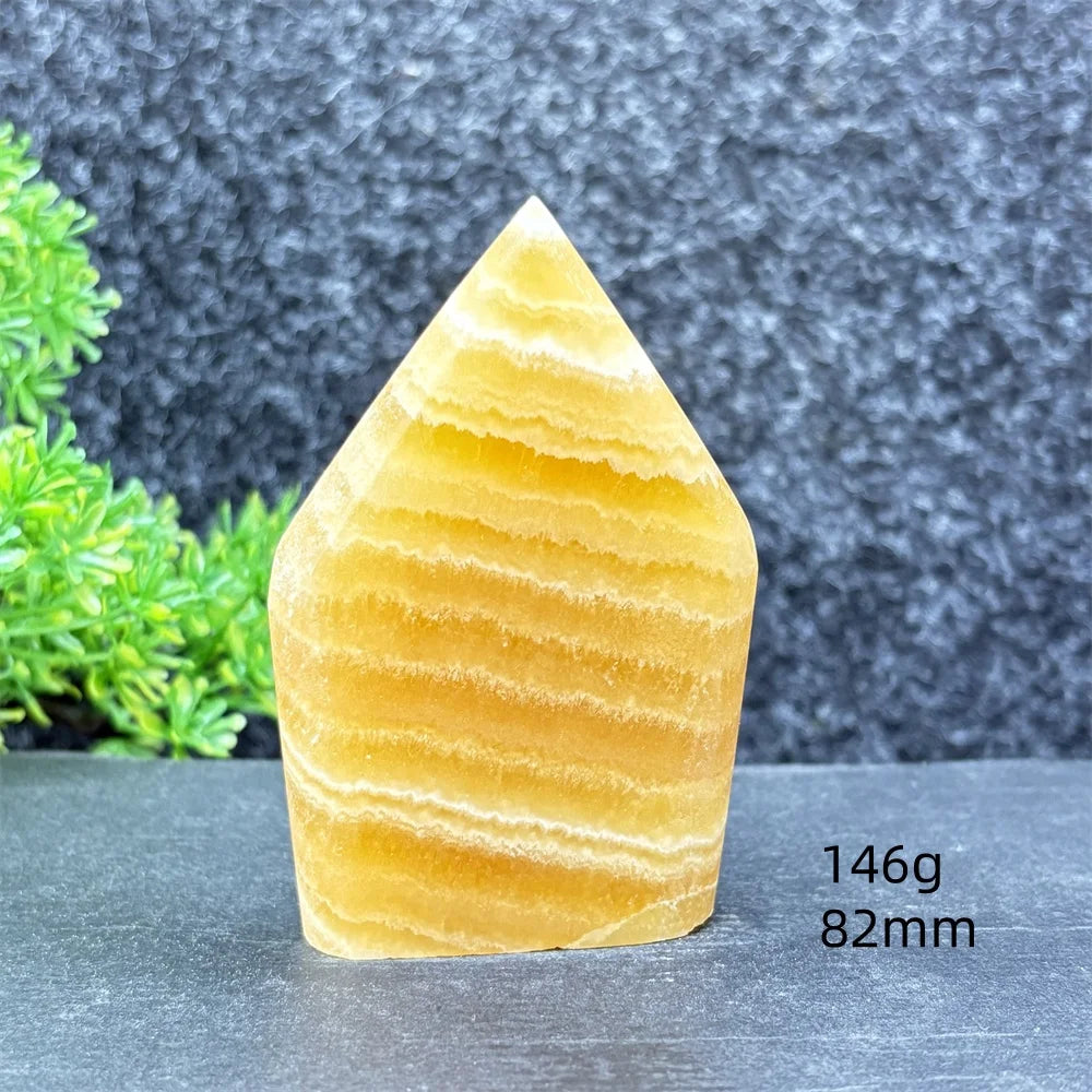 Yellow Striped Crystal Tower-ToShay.org