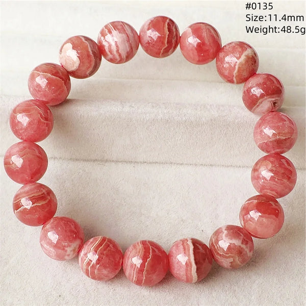 Red Rhodochrosite Bracelet-ToShay.org