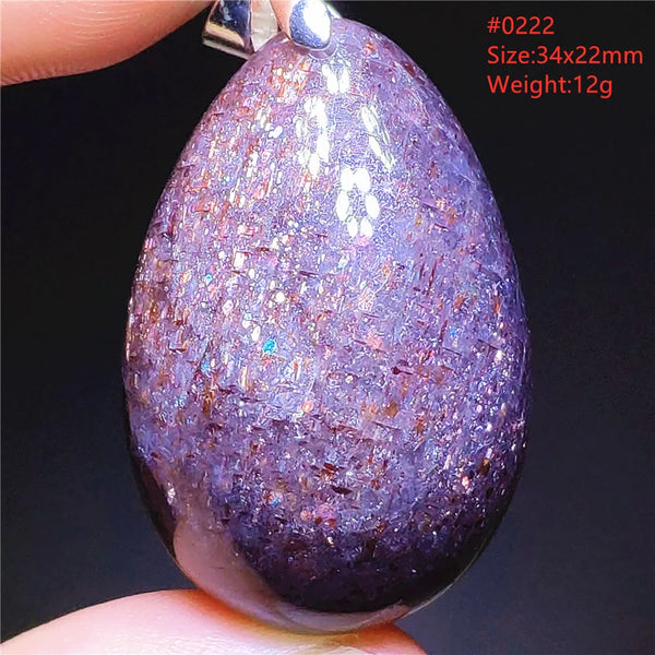 Blue Blood Red Lolite Pendant-ToShay.org