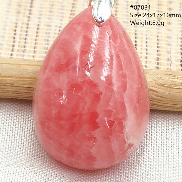 Red Rhodochrosite Pendant-ToShay.org