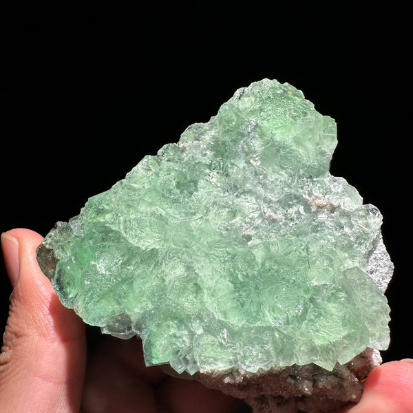 Green Fluorite Crystal Cluster-ToShay.org