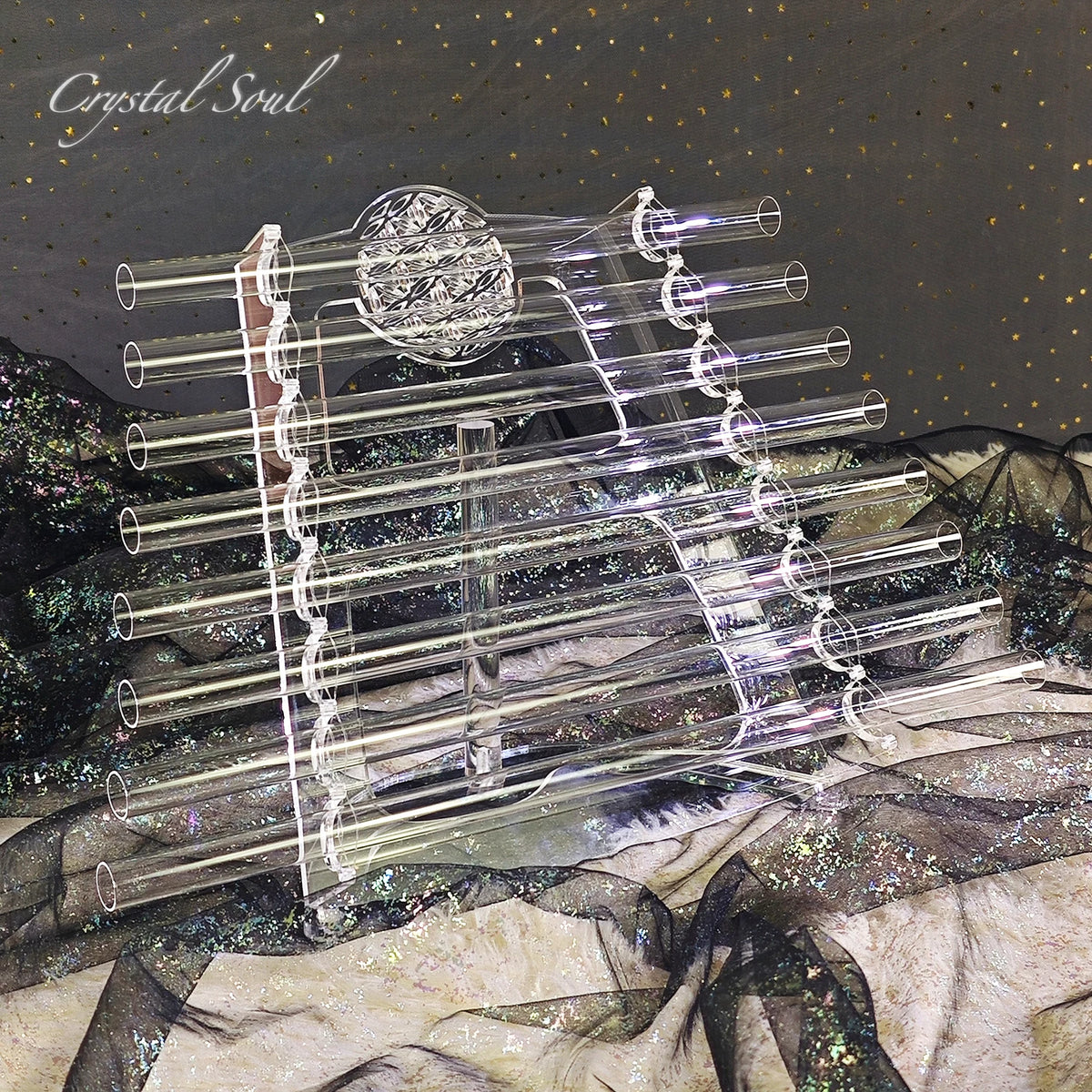 Clear Crystal Singing Harp-ToShay.org