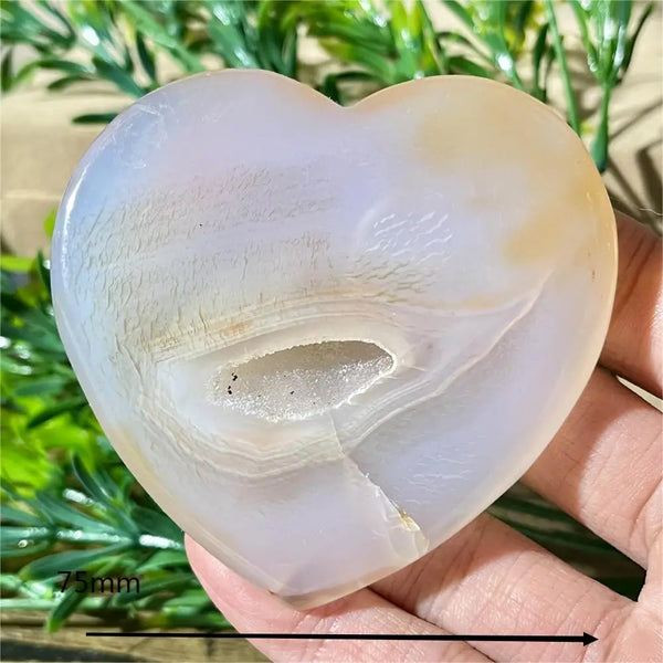 Yellow Agate Druzy Heart-ToShay.org