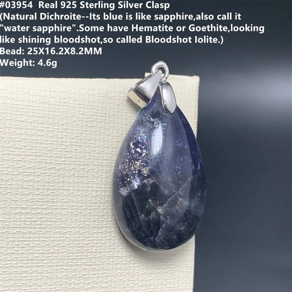 Red Blue Cordierite Pendants-ToShay.org