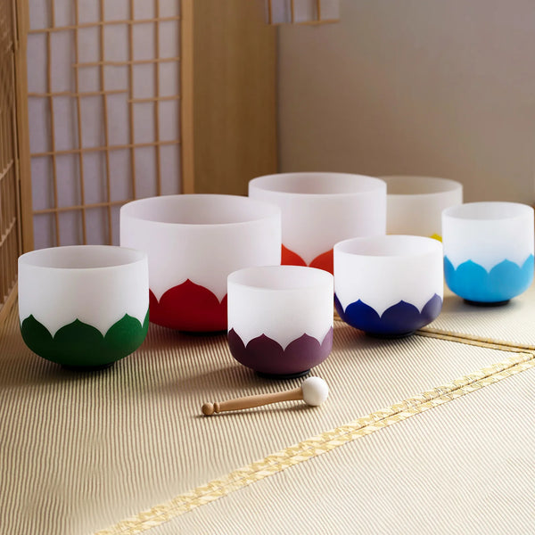 Lotus Frosted Crystal Bowl-ToShay.org
