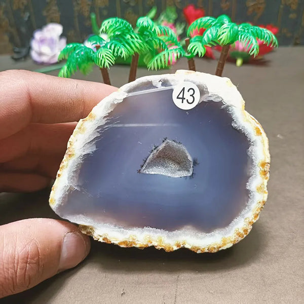 Grey Agate Quartz Crystal-ToShay.org