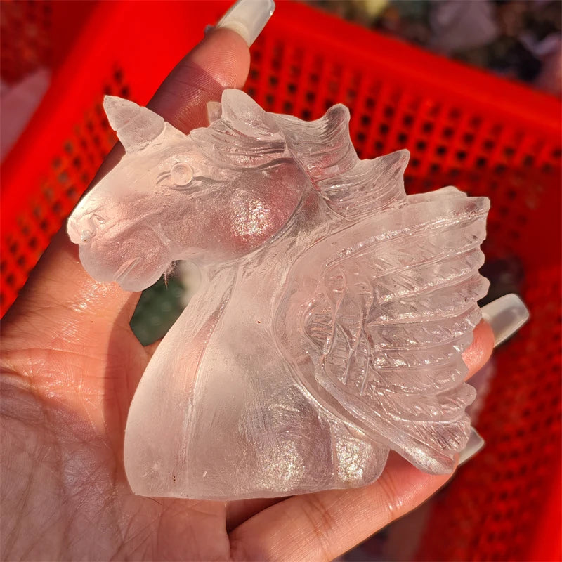Clear Quartz Unicorn Head-ToShay.org