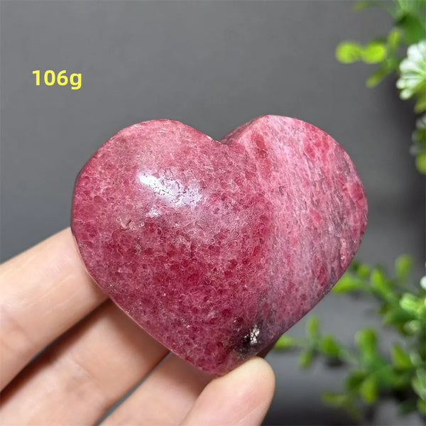 Pink Rose Rhodochrosite Heart-ToShay.org