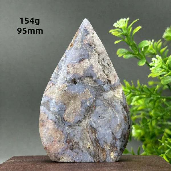 Blue Cherry Blossom Agate Torch-ToShay.org