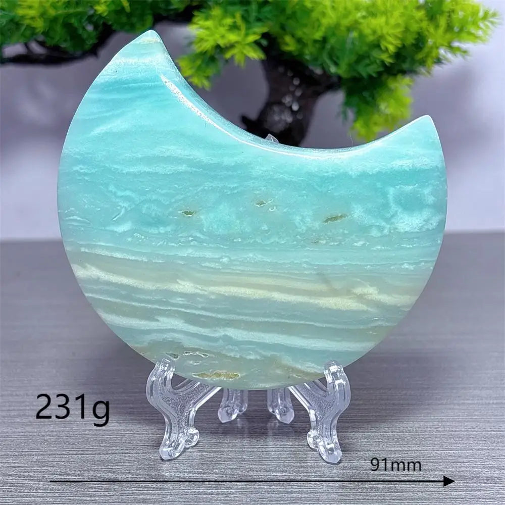 Blue Calcite Moon-ToShay.org