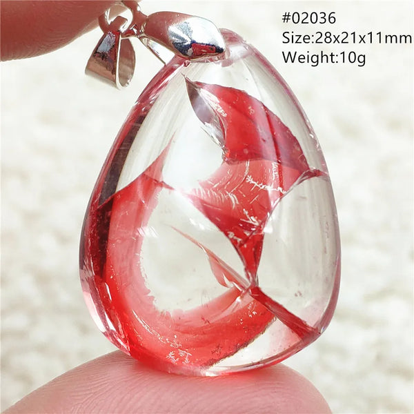 Red Limonite Quartz Pendant-ToShay.org