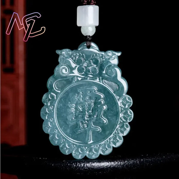 Blue Jade Tai Chi Pendant-ToShay.org