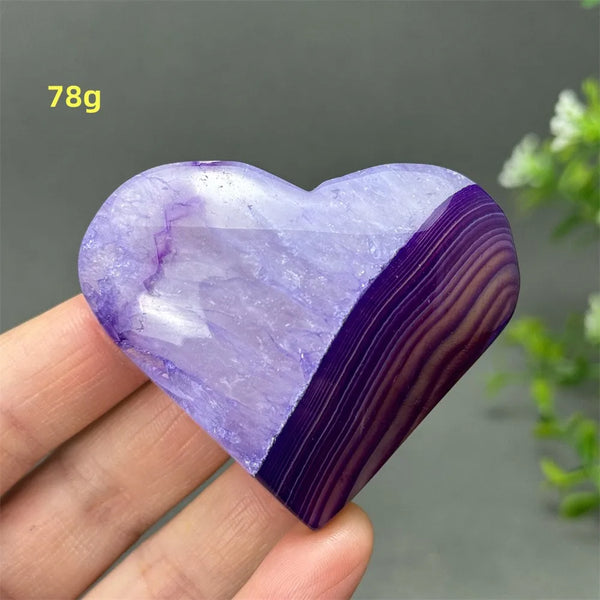 Purple Agate Heart-ToShay.org