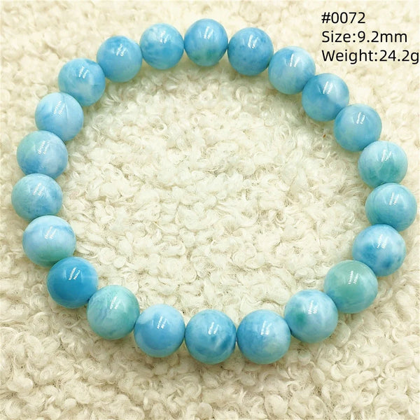 Blue Larimar Bead Bracelet-ToShay.org