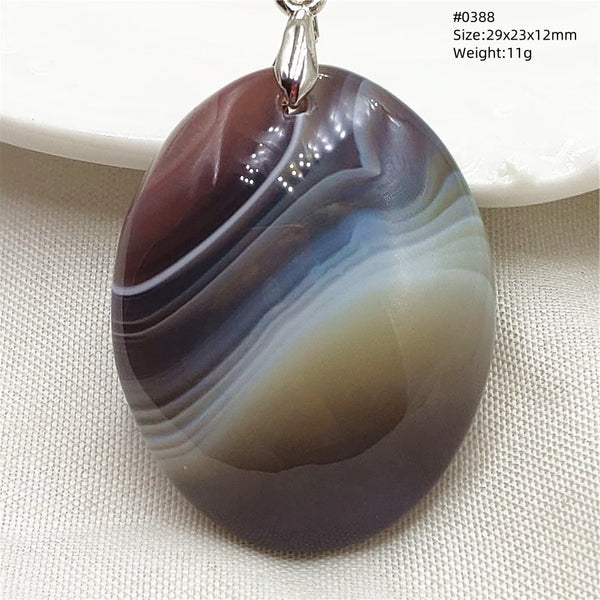 Grey Lace Agate Pendant-ToShay.org