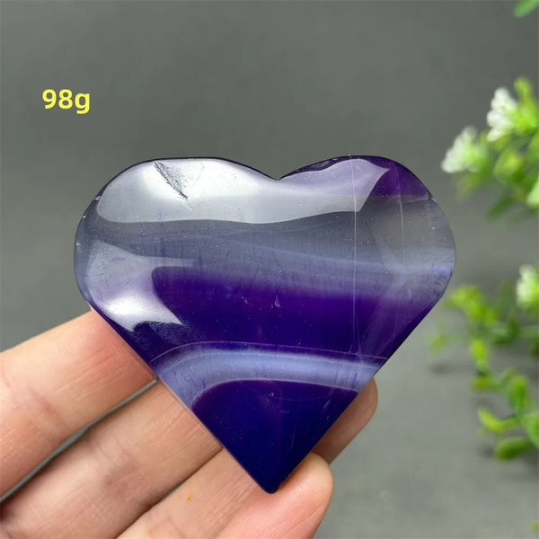 Purple Agate Heart-ToShay.org