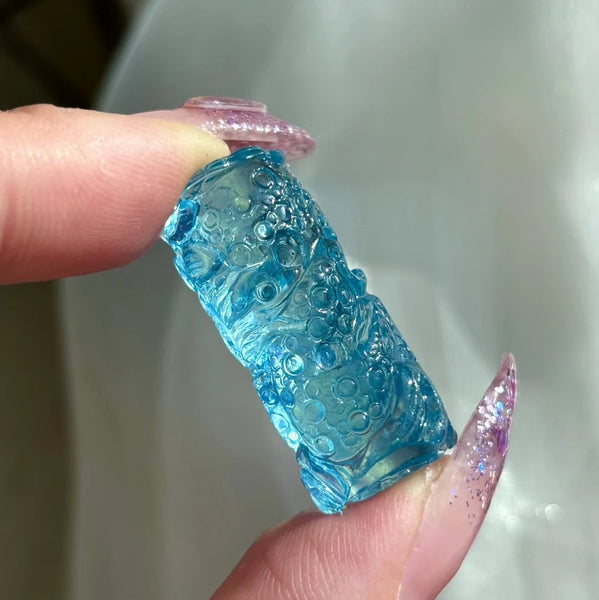 Blue Aquamarine Quartz Dragon-ToShay.org