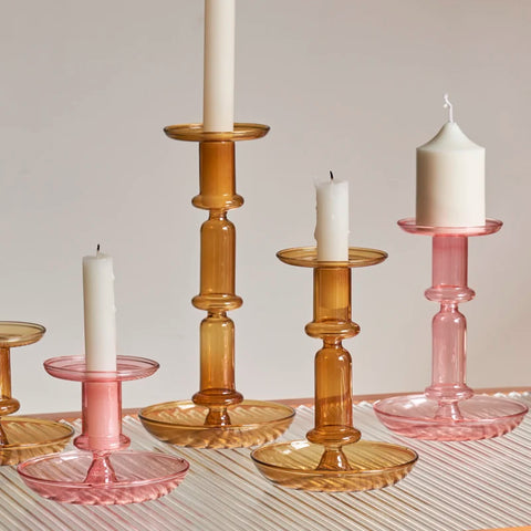 Glass Candlesticks-ToShay.org