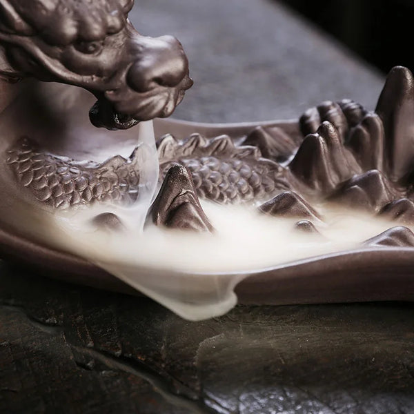 Dragon Clay Incense Burner-ToShay.org