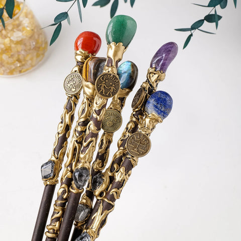 Mixed Zodiac Crystal Wand-ToShay.org