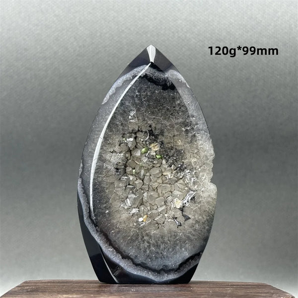 Black Agate Geode Torch-ToShay.org