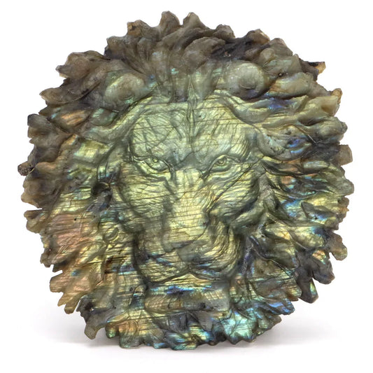 Blue Labradorite Lion Head-ToShay.org