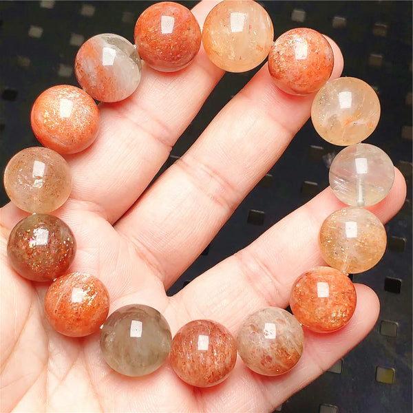 Red Orange Sunstone Bracelet-ToShay.org