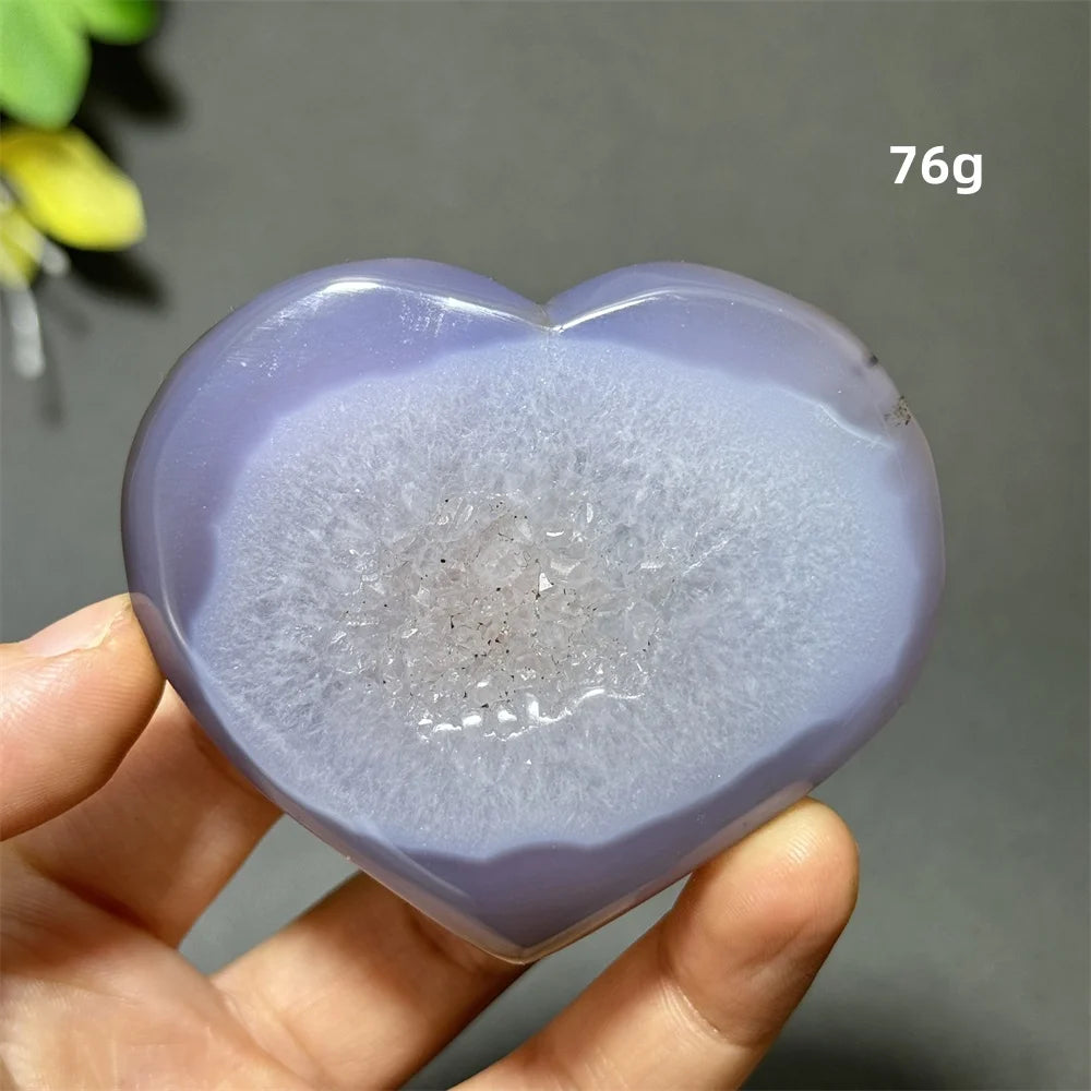 Purple Agate Geode Heart-ToShay.org