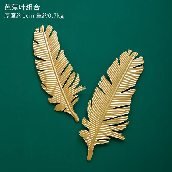 Gold Leaf Iron Wall Art-ToShay.org