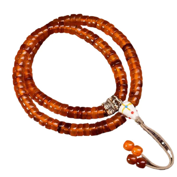 Gold Turtle Bone Bead Mala-ToShay.org