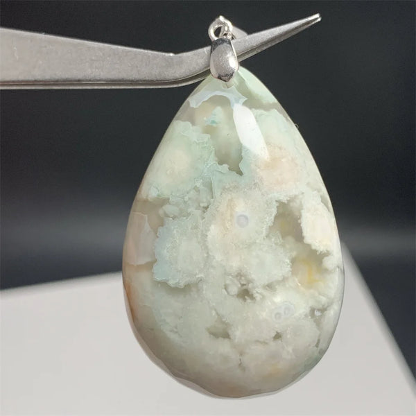 Pink Sakura Agate Pendants-ToShay.org