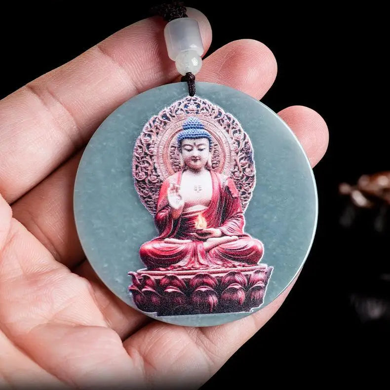 Blue Jadeite Pendant-ToShay.org