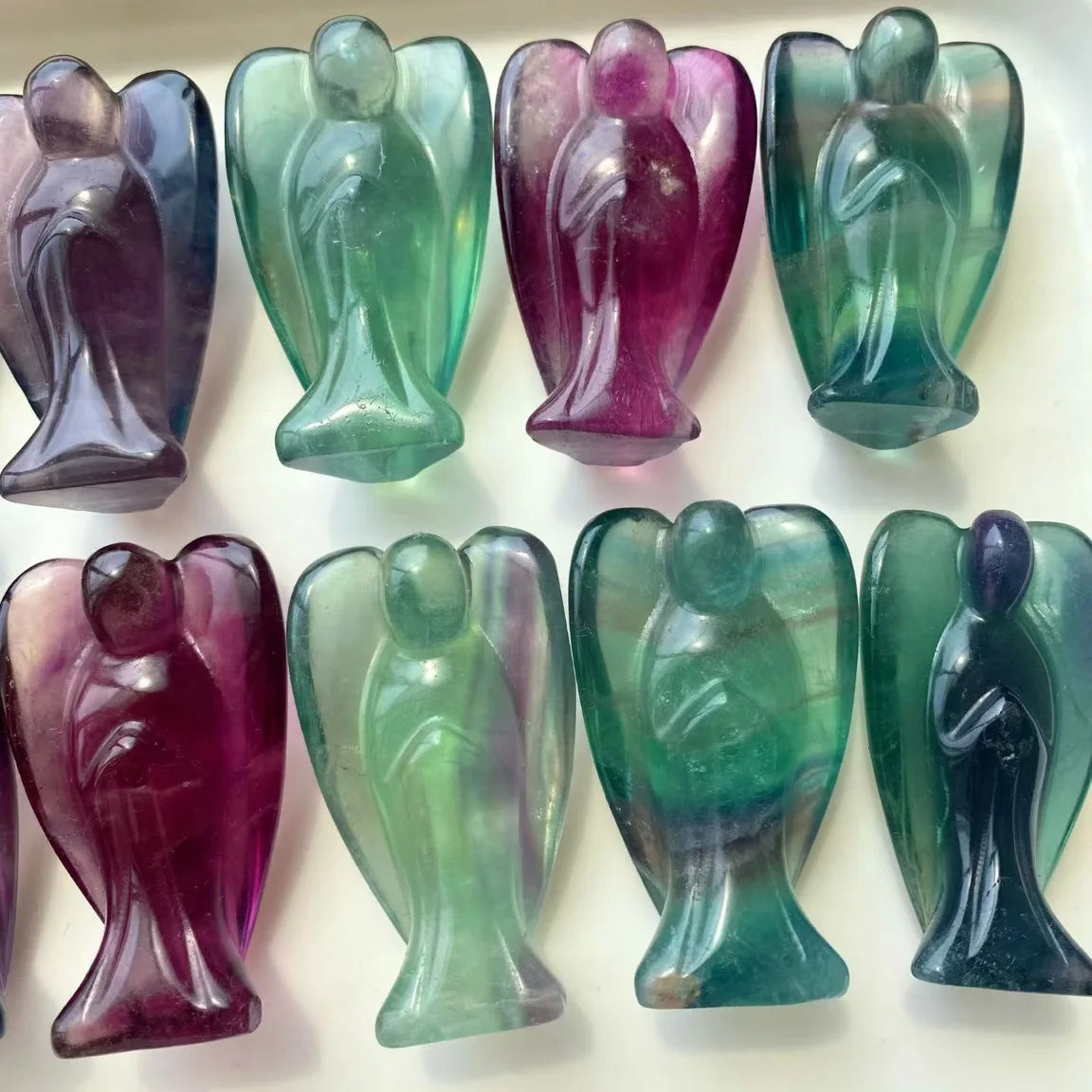 Rainbow Fluorite Figurines-ToShay.org