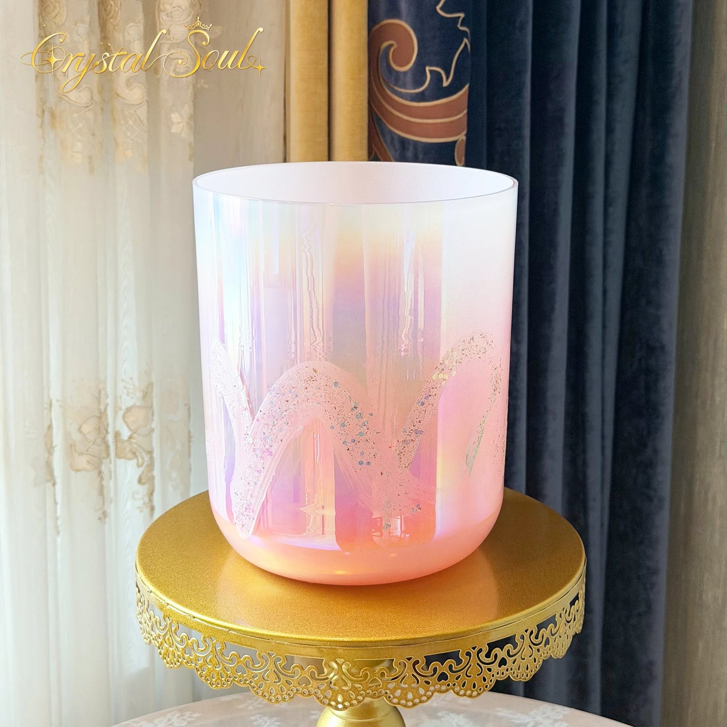 Pink Crystal Singing Bowl-ToShay.org