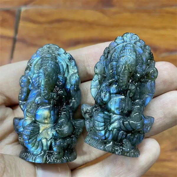 Blue Labradorite Ganesha-ToShay.org