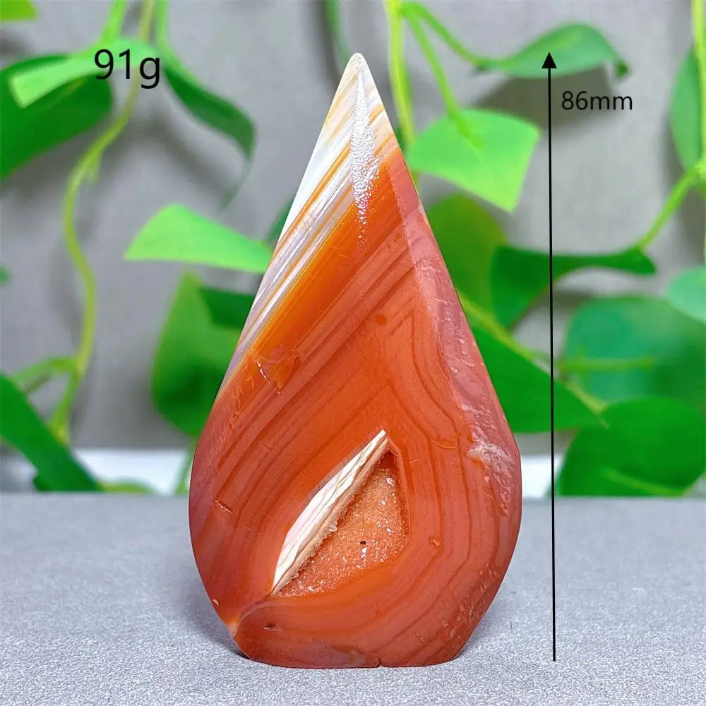Orange Carnelian Quartz Flame-ToShay.org