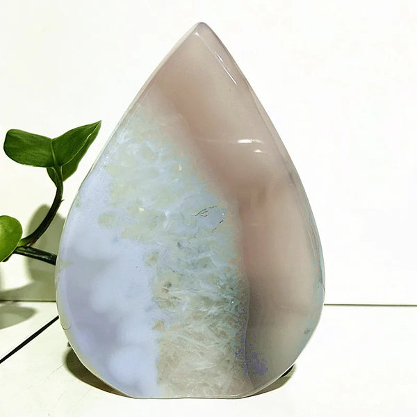 Grey Agate Crystal Point-ToShay.org