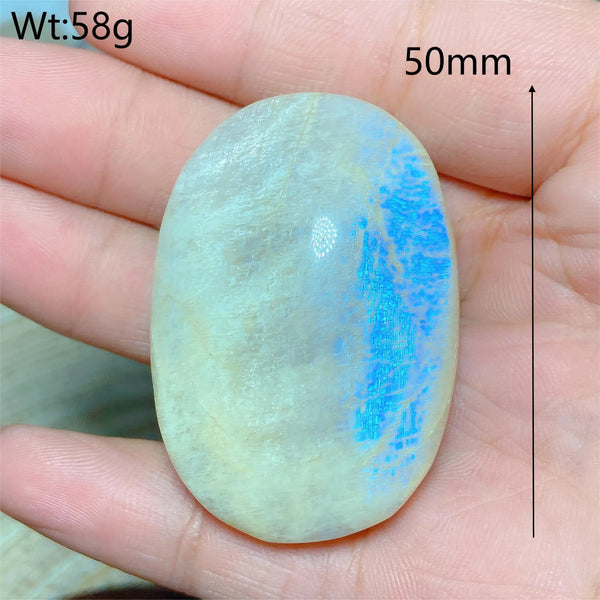 Blue Moonstone Palm Stones-ToShay.org
