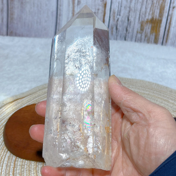 Clear Crystal Quartz Tower-ToShay.org