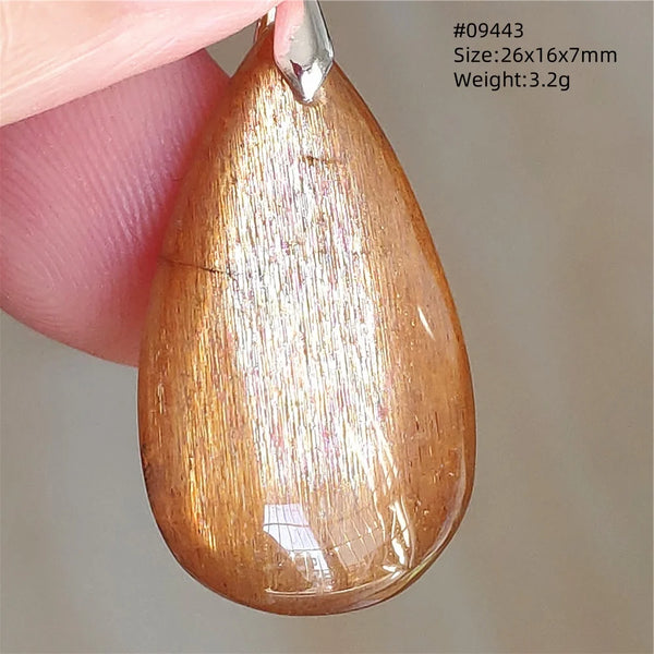 Black Moonstone Sunstone Pendant-ToShay.org