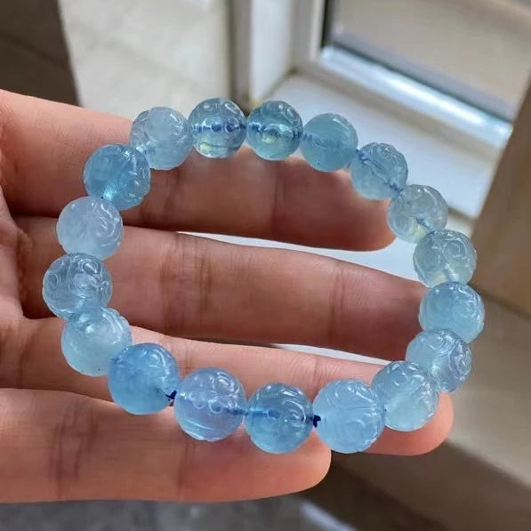 Blue Aquamarine Bracelet-ToShay.org