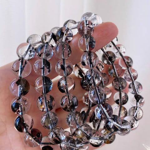 Black Rutilated Quartz Bracelet-ToShay.org