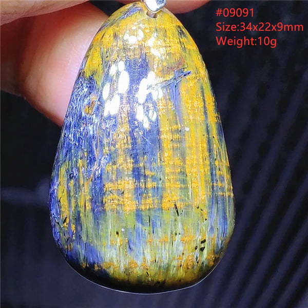 Blue Pietersite Chatoyant Pendant-ToShay.org