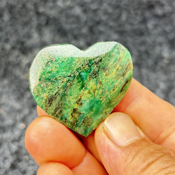 Green Emerald Stone Heart-ToShay.org