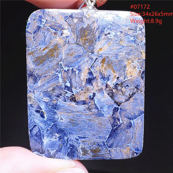 Blue Pietersite Chatoyant Pendant-ToShay.org